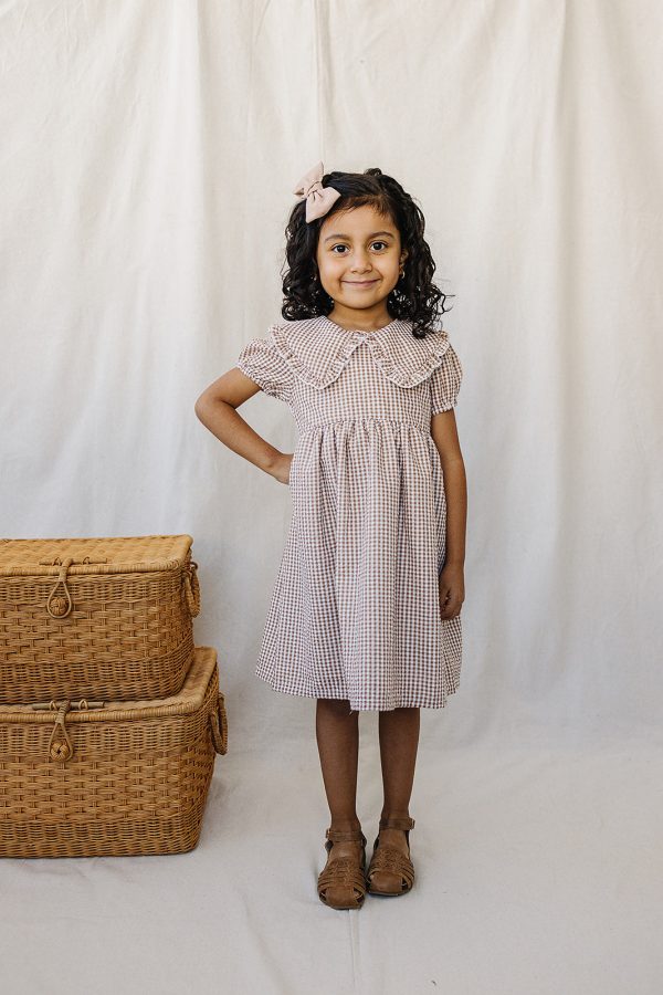 Gingham Peter Pan Collar Dress Cheap - Image 2